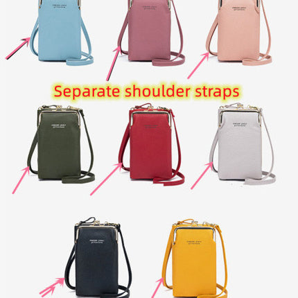 Fashion Lychee Pattern Solid Color Diagonal Shoulder Bag - 𝓢𝓱𝓸𝓹𝓵𝓮𝓬𝔂