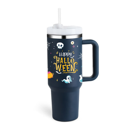 40 Oz Tumbler With Handle Straw Insulated, Stainless Steel Spill Proof Vacuum Coffee Cup Tumbler With Lid Tapered Mug Gifts For Valentine Lover Suitable For Car Gym Office Travel - 𝓢𝓱𝓸𝓹𝓵𝓮𝓬𝔂