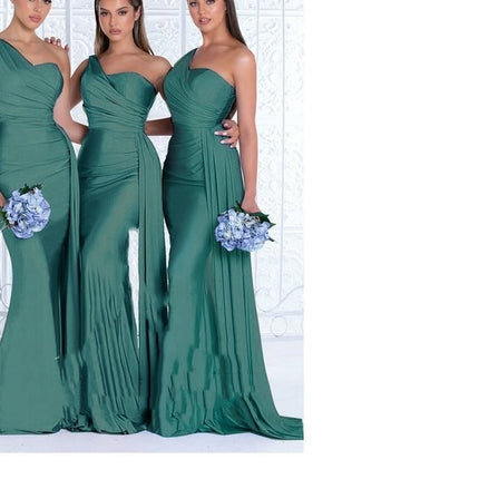 Plus Size Fat MM Mermaid One Shoulder Elegant Wedding Dress - 𝓢𝓱𝓸𝓹𝓵𝓮𝓬𝔂