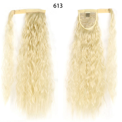 Ponytail Wig Water Wave Velcro Banding Chemical Fiber High Temperature Silk - 𝓢𝓱𝓸𝓹𝓵𝓮𝓬𝔂