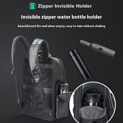 Genuine Leather Men's Commuter Backpack First Layer Cowhide - 𝓢𝓱𝓸𝓹𝓵𝓮𝓬𝔂