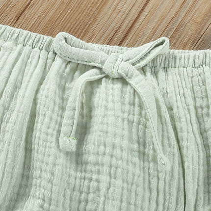 Girls' Solid Color Sling Top Hot Pants Suit - 𝓢𝓱𝓸𝓹𝓵𝓮𝓬𝔂