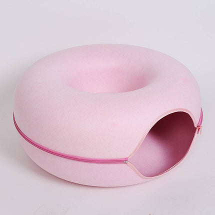Four Seasons Available Cat Round Felt Pet Nest - 𝓢𝓱𝓸𝓹𝓵𝓮𝓬𝔂
