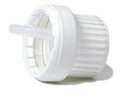 Cap, White Plastic Tamper Evident Dropper Medium (1.5mm)