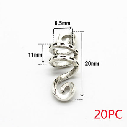 Silver Viking Spiral hair braid - 𝓢𝓱𝓸𝓹𝓵𝓮𝓬𝔂
