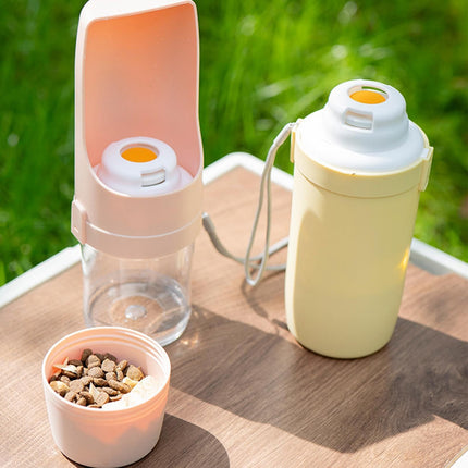 2 In 1 Travel Dog Water Bottle Pet Water Dispenser Feeder Drinking Feeder Dog Outing Water Feeder Pets Outdoor Portable Cup Pet Products - 𝓢𝓱𝓸𝓹𝓵𝓮𝓬𝔂
