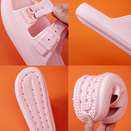 Platform Slippers Women's Summer Buckle Home Shoes Fashion Outdoor Wear Soft Bottom Sandals - 𝓢𝓱𝓸𝓹𝓵𝓮𝓬𝔂