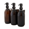 Chrome Triple Wall Mounted Soap Dispenser
