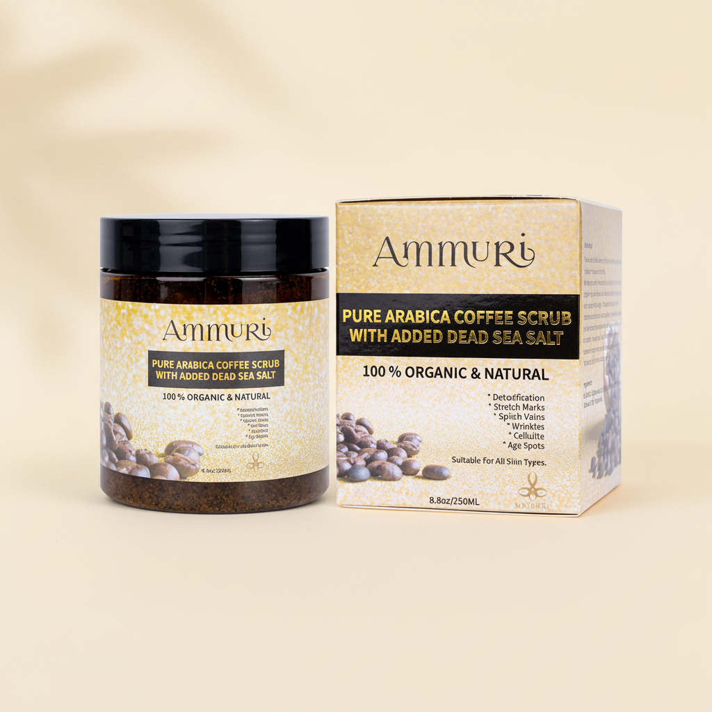 Arabica Coffee Scrub Face Mask for Exfoliation & Glow | Ammuri
