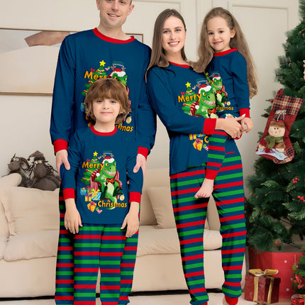 Tyrannosaurus Letter Christmas Tree Printing Parent-child Suit Pajamas - 𝓢𝓱𝓸𝓹𝓵𝓮𝓬𝔂