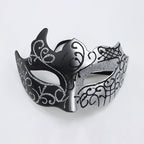 Party Bar Masquerade Flat Head Half Face Spray Paint