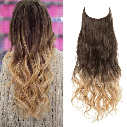 Wig Female Extension Chemical Fiber Long Curly Hair Matte High-temperature Fiber Fishing Thread Wig Set - 𝓢𝓱𝓸𝓹𝓵𝓮𝓬𝔂