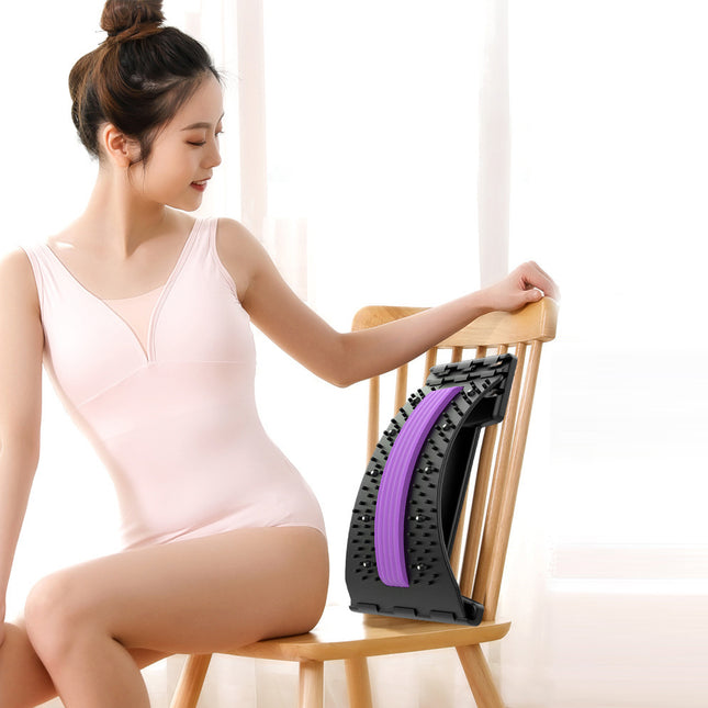 Back Stretcher Adjustable Back Cracker Massage Waist Neck Fitness Lumbar Cervical Spine Support Pain Relief - 𝓢𝓱𝓸𝓹𝓵𝓮𝓬𝔂