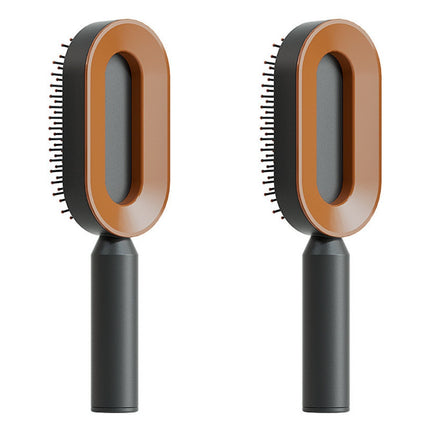 Self Cleaning Hair Brush For Women One-key Cleaning Hair Loss Airbag Massage Scalp Comb Anti-Static Hairbrush - 𝓢𝓱𝓸𝓹𝓵𝓮𝓬𝔂