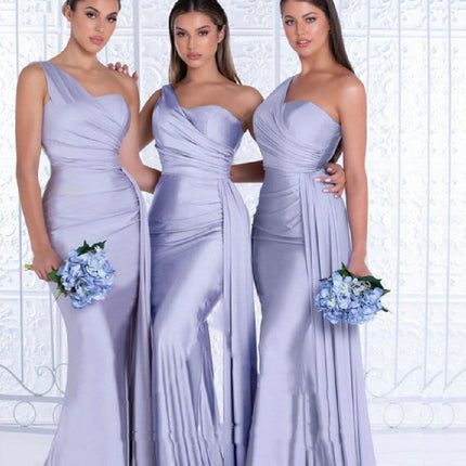 Plus Size Fat MM Mermaid One Shoulder Elegant Wedding Dress - 𝓢𝓱𝓸𝓹𝓵𝓮𝓬𝔂