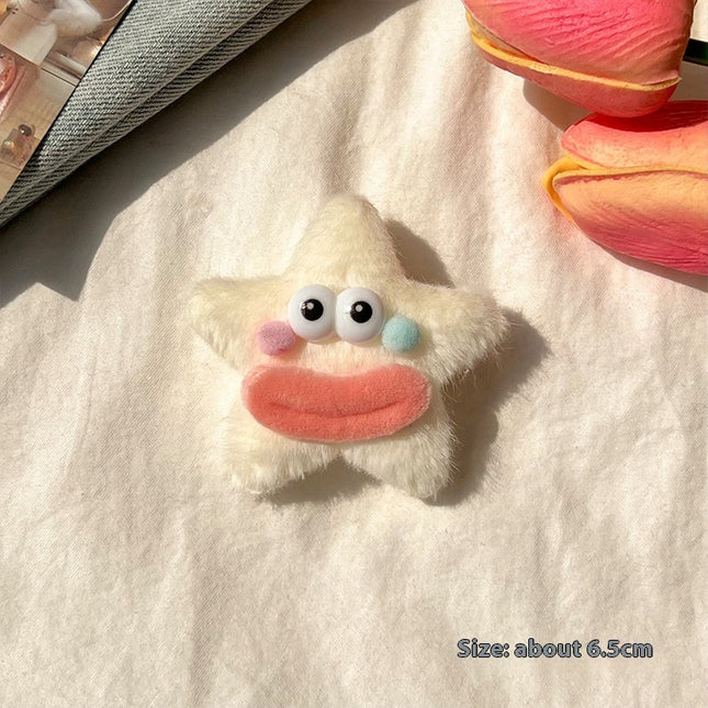 Girly Heart Plush Duckbill Clip - 𝓢𝓱𝓸𝓹𝓵𝓮𝓬𝔂