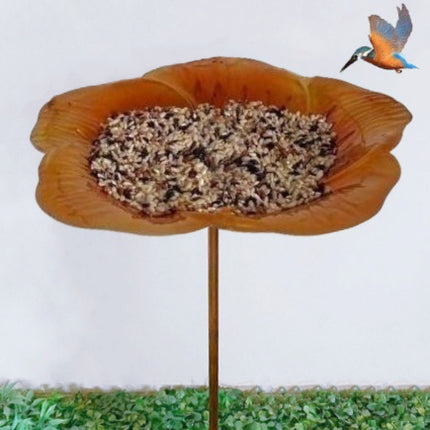 Ground Metal Flower With Sheep Hook Bird Feeder - 𝓢𝓱𝓸𝓹𝓵𝓮𝓬𝔂