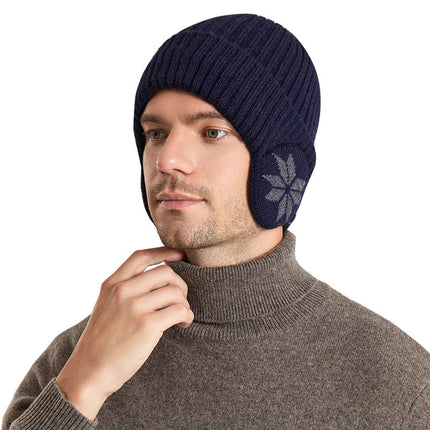 Thermal Knitting Woolen Cap Men's Fleece-lined Thickened Winter Trending Products - 𝓢𝓱𝓸𝓹𝓵𝓮𝓬𝔂