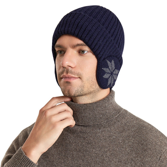 Thermal Knitting Woolen Cap Men's Fleece-lined Thickened Winter Trending Products - 𝓢𝓱𝓸𝓹𝓵𝓮𝓬𝔂