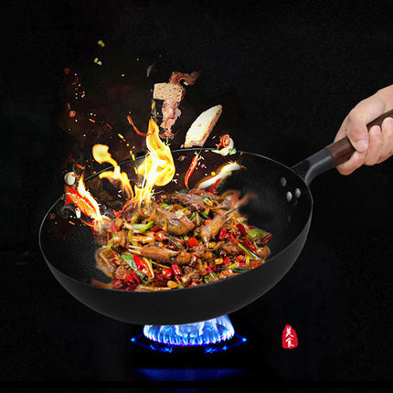 Iron Pan Traditional Iron Wok Handmade - 𝓢𝓱𝓸𝓹𝓵𝓮𝓬𝔂