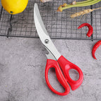 Steel nails red scissors
