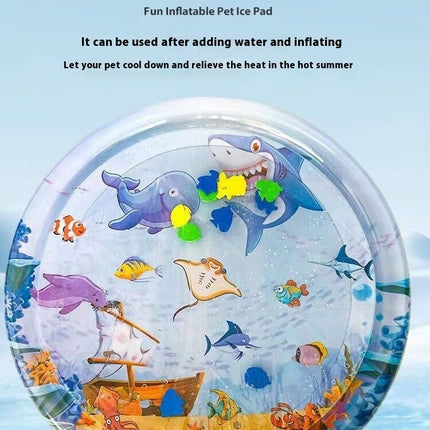 Summer Cooling Pet Water Bed Cushion Ice Pad Dog Sleeping Square Mat For Puppy Dogs Cats Pet Kennel Cool Cold - 𝓢𝓱𝓸𝓹𝓵𝓮𝓬𝔂