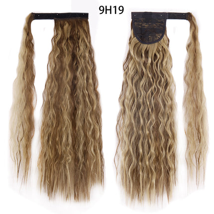 Ponytail Wig Water Wave Velcro Banding Chemical Fiber High Temperature Silk - 𝓢𝓱𝓸𝓹𝓵𝓮𝓬𝔂