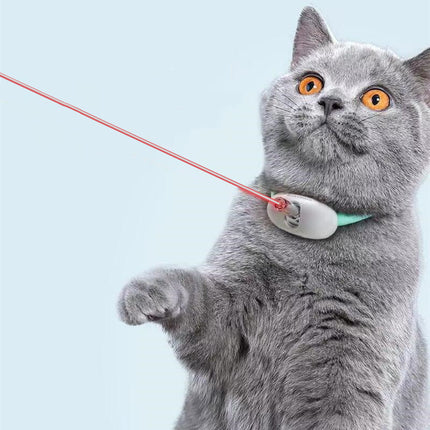 Automatic Cat Toy Smart Laser Teasing Cat Collar Electric USB Charging Kitten Amusing Toys Interactive Training Pet Items - 𝓢𝓱𝓸𝓹𝓵𝓮𝓬𝔂