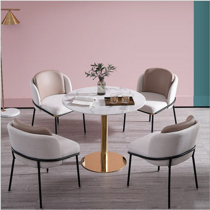 Chair Marble Small Round Table Table And Chair Iron Art - 𝓢𝓱𝓸𝓹𝓵𝓮𝓬𝔂