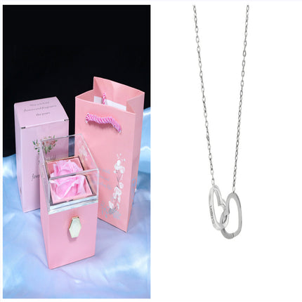 Rotating Soap Flower Rose Gift Box Creative Rotating Rose Jewelry Packaging Box Valentine's Day Gift For Women - 𝓢𝓱𝓸𝓹𝓵𝓮𝓬𝔂