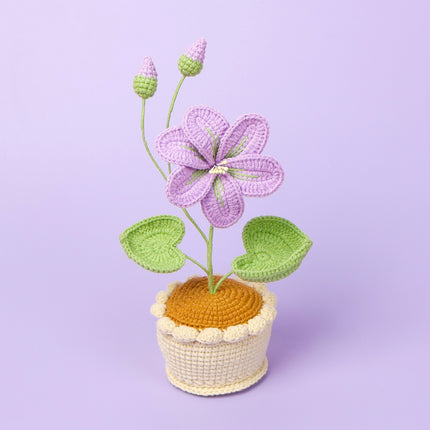 Finished Handmade Wool Woven Home Decoration Tulip Potted Plant - 𝓢𝓱𝓸𝓹𝓵𝓮𝓬𝔂