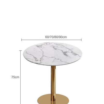 Chair Marble Small Round Table Table And Chair Iron Art - 𝓢𝓱𝓸𝓹𝓵𝓮𝓬𝔂