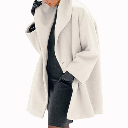 Women's Trendy Clothes Multi-color Round Neck Loose Sweater Woolen Coat Solid Casual Coat For Autumn And Winter - 𝓢𝓱𝓸𝓹𝓵𝓮𝓬𝔂