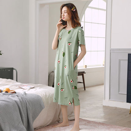 Nightdress Short Sleeve Ladies Summer Homewear Set - 𝓢𝓱𝓸𝓹𝓵𝓮𝓬𝔂