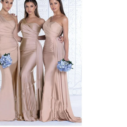 Plus Size Fat MM Mermaid One Shoulder Elegant Wedding Dress - 𝓢𝓱𝓸𝓹𝓵𝓮𝓬𝔂