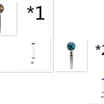 Shower Head Water Saving Flow 360 Degrees Rotating With Small Fan ABS Rain High Pressure Spray Nozzle Bathroom Accessories - 𝓢𝓱𝓸𝓹𝓵𝓮𝓬𝔂