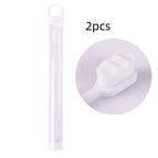 2pcs Wavy white