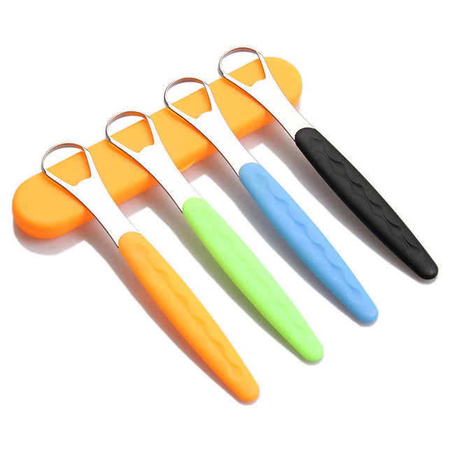 Tongue Scraper Tongue Cleaning Stainless Steel Tongue Scraper Oral Care Tool Deodorant Tongue Brush - 𝓢𝓱𝓸𝓹𝓵𝓮𝓬𝔂