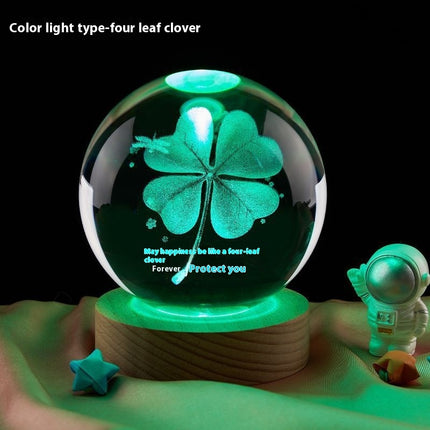 Moon Small Night Lamp Decoration Creative Crystal Ball - 𝓢𝓱𝓸𝓹𝓵𝓮𝓬𝔂