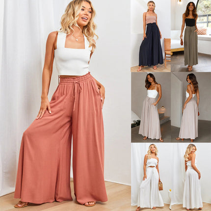 Womens Pants Wide Leg Loose Comfy Lounge Sweatpants With Pockets - 𝓢𝓱𝓸𝓹𝓵𝓮𝓬𝔂