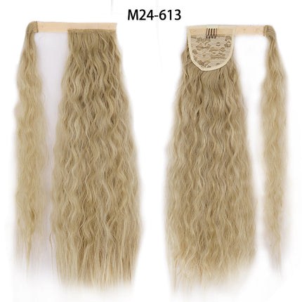 Ponytail Wig Water Wave Velcro Banding Chemical Fiber High Temperature Silk - 𝓢𝓱𝓸𝓹𝓵𝓮𝓬𝔂