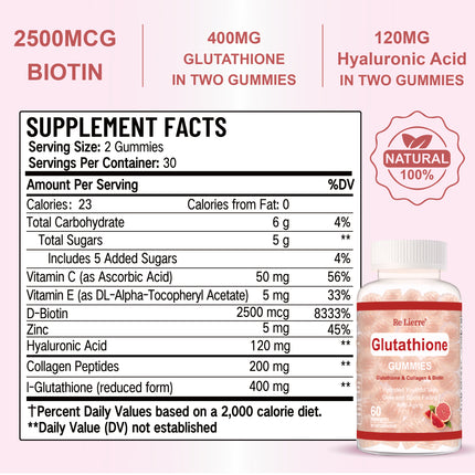 Glutathione Collagen Gummies Grapefruit Flavor - 𝓢𝓱𝓸𝓹𝓵𝓮𝓬𝔂