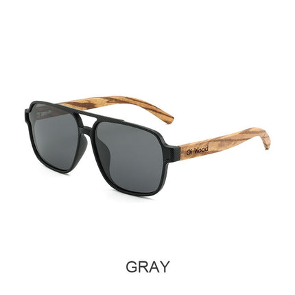 Wooden Sunglasses Polarized Sun Protection Vintage Sunglasses - 𝓢𝓱𝓸𝓹𝓵𝓮𝓬𝔂