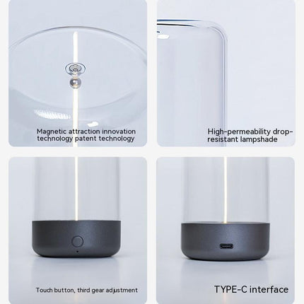New LED Camping Light Type-c Rechargeable Portable Night Light With High Transparency And Anti Drop Creative Atmosphere Light - 𝓢𝓱𝓸𝓹𝓵𝓮𝓬𝔂