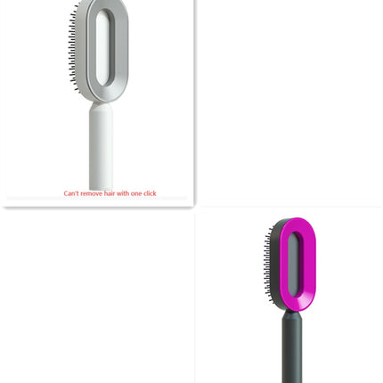 Self Cleaning Hair Brush For Women One-key Cleaning Hair Loss Airbag Massage Scalp Comb Anti-Static Hairbrush - 𝓢𝓱𝓸𝓹𝓵𝓮𝓬𝔂