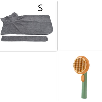 New Pet Cat Brush Hot Selling Hand-held Steel Wire Self-cleaning Comb Looper For Hair Removal - 𝓢𝓱𝓸𝓹𝓵𝓮𝓬𝔂