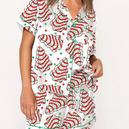 Casual Plus Size Temperament Christmas Tree Printing Suit - 𝓢𝓱𝓸𝓹𝓵𝓮𝓬𝔂