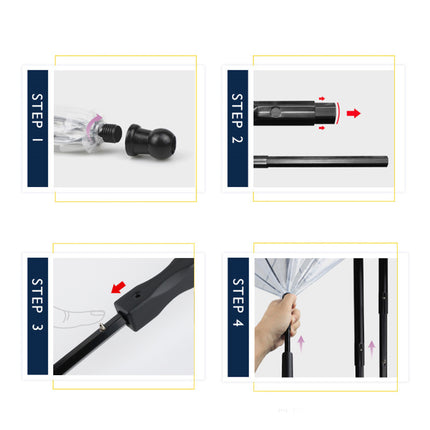Dog's Transparent Umbrella With Traction Chain Removable Umbrella Pet Products - 𝓢𝓱𝓸𝓹𝓵𝓮𝓬𝔂
