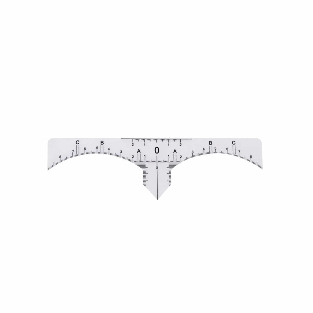 Eyebrow Measuring Ruler - Sticker 25 pcs