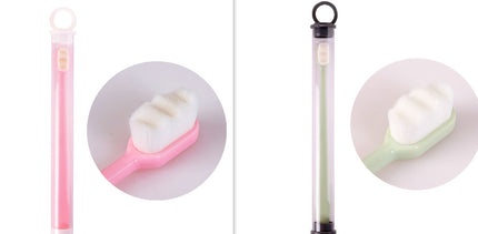 Ultra-fine Toothbrush Super Soft Bristle Deep Cleaning Brush Portable For Oral Care Tools Teeth Care Oral Cleaning Travel - 𝓢𝓱𝓸𝓹𝓵𝓮𝓬𝔂